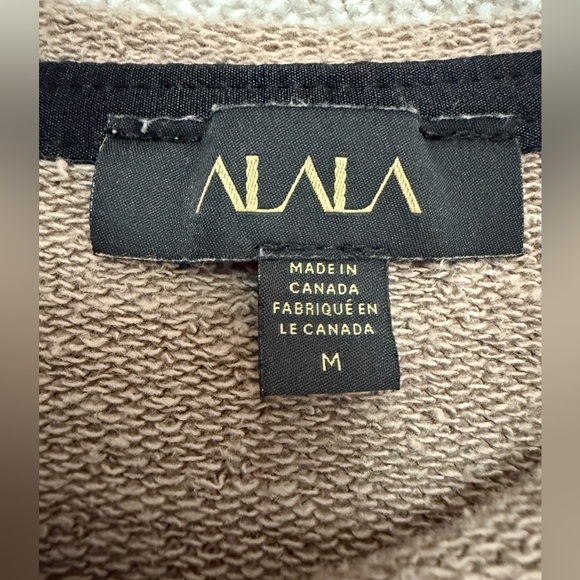 Álala - Edgy Distressed Brown Long Sleeve Cypher Sweatshirt- size Medium - Picture 3 of 14